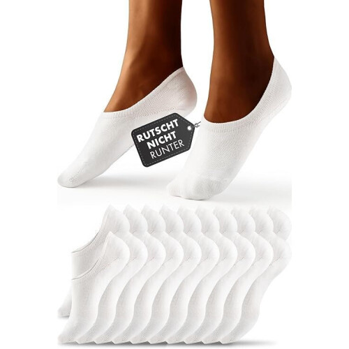 Heldenwerk - 10 paar enkelsokken - Onzichtbare sneakersokken ademend (10 paar) Tweedehands