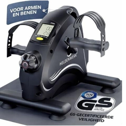 Heldenwerk Pedaaltrainer - Antislip mat - Senioren - 44x40x30cm - Zwart