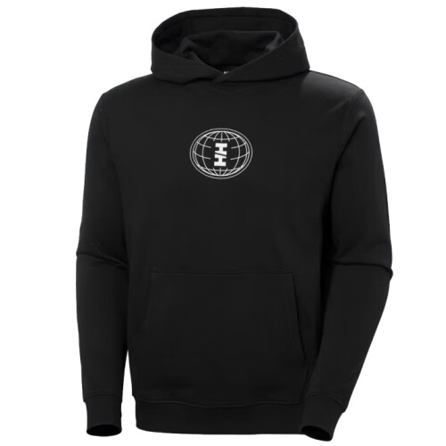 Helly Hansen Core Graphic Hoodie - Heren - Regular fit - Zwart - M Tweedehands