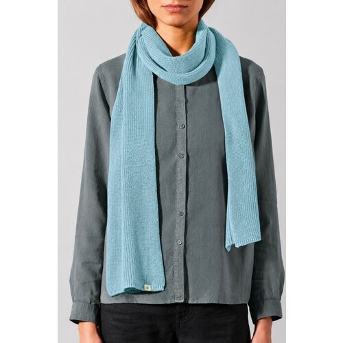 Hempage dames vegan Sjaal Monochrome Wave Blauw Tweedehands