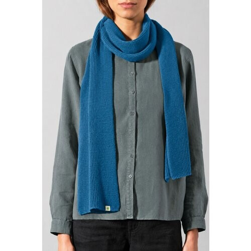 Hempage dames vegan Sjaal Monochrome Zeeblauw Tweedehands