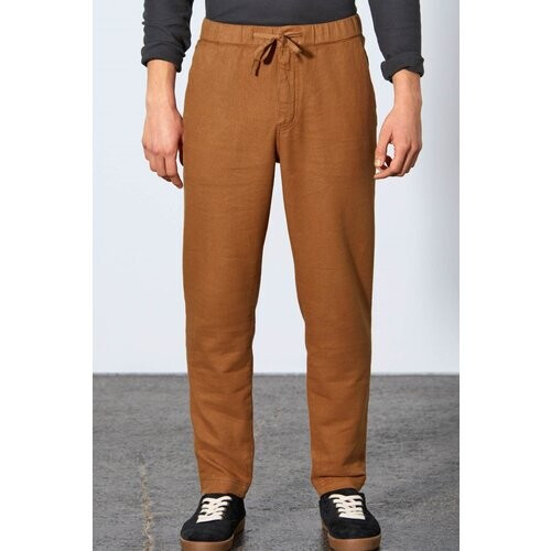 Hempage mannen vegan Broek Unisex Amandelbruin Tweedehands