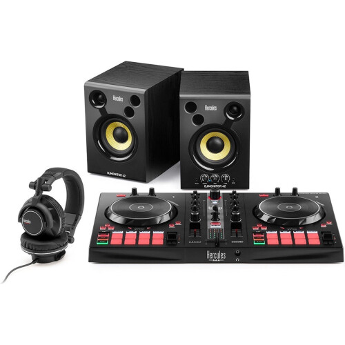 Hercules DJ Essentials Kit - BUNDLE van DJ Control Inpulse 300 MK2, DJMonitor 42-speakers en de HDP DJ60-koptelefoon