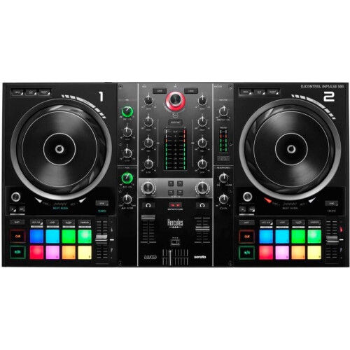 Hercules Inpulse 500 - DJ-controller - 2-decks USB - VELVET SOUND DSP Tweedehands