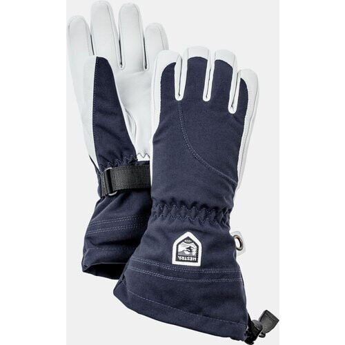 Hestra Army Leather Heli Ski 5F Handschoen Dames Donkerblauw/Ecru Tweedehands