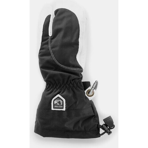 Hestra Heli Ski 3-Finger Handschoen Dames Zwart/Wit Tweedehands
