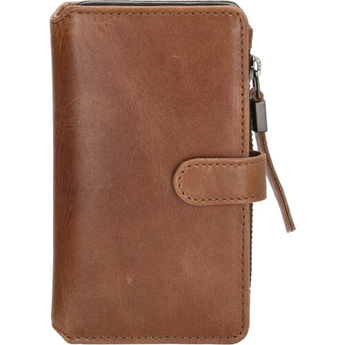 Hide & Stitches Porto Telefoontasje - Bruin - 5 creditcardvakken - Geschikt voor iPhone en Samsung