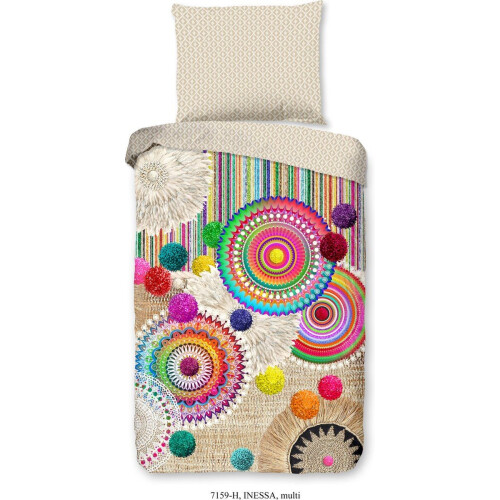 HIP Dekbedovertrek"Inessa"- Multi - (140x200 cm)