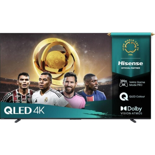 Hisense 100E7Q PRO - Ultra HD TV - 100 inch - 4K QLED - 144Hz Game Mode PRO - Zwart Tweedehands