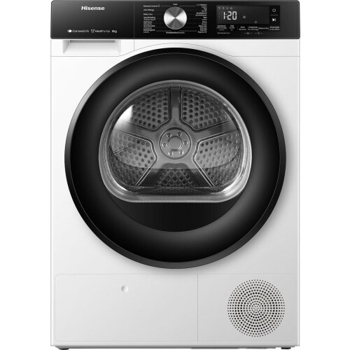 Hisense 3S Serie DH3S802BW3 - Wasdroger met Energielabel C - Duits Display - Warmtepompdroger - 8kg Tweedehands