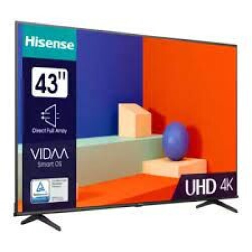 Hisense 43a6kt - 43 Inch - 4k Led - 60 Hz - Smart Tv - Vidaa | Nieuw (outlet)