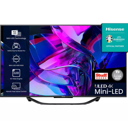 Hisense 55u7kqtuk 4k Ultra Hd Hdr Mini-led Tv 55 Inch | Nieuw (outlet)