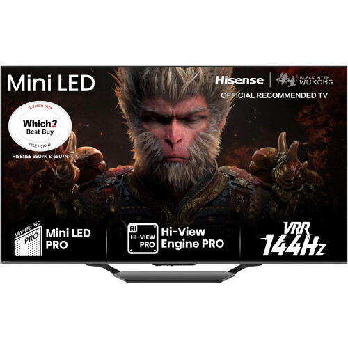 Hisense 55u7nqtuk - 55 Inch Mini Led 4k Ultra Hd Smart Tv | Nieuw (outlet)