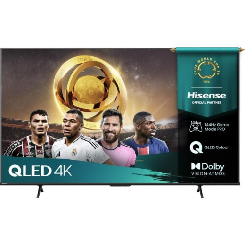 Hisense 75E7Q PRO - 75"QLED 4K TV - 144Hz Game Mode PRO - Zwart Tweedehands
