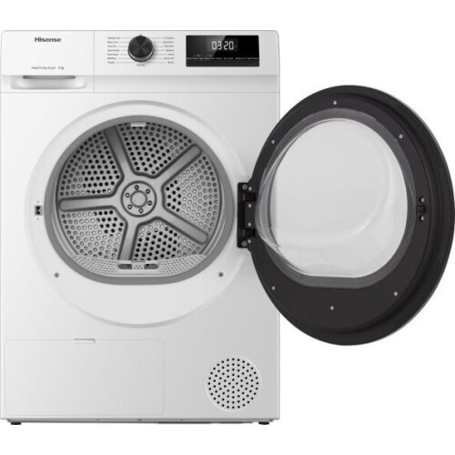 Hisense Dh1q802bw2 - Warmtepompdroger - 8 Kg - 64 Db - Energieklasse A++ - Wit | Nieuw (outlet)