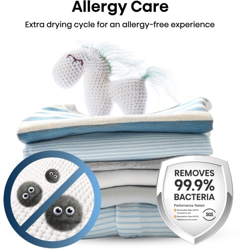 Hisense Dh1q902bw2 - Warmtepompdroger - 9 Kg - Auto Dry - 64 Db - Energieklasse A++ | Nieuw (outlet)