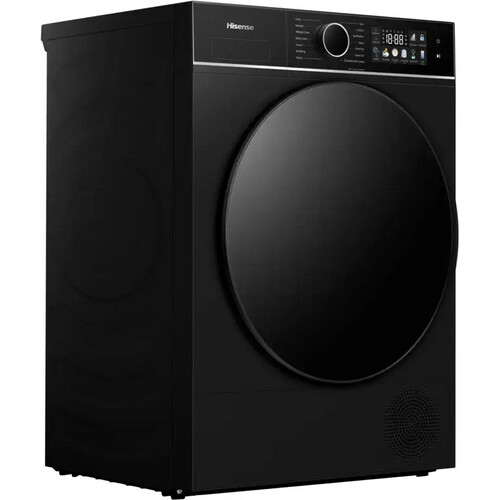 Hisense Dh3i904ubdc - Warmtepompdroger - 9 Kg - 64 Db - Energieklasse D - Zwart | Nieuw (outlet) Tweedehands