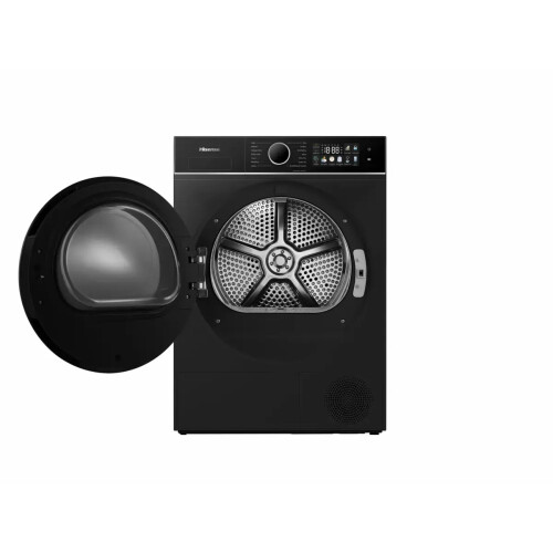Hisense Dh3i904ubdc - Warmtepompdroger - 9 Kg - 64 Db - Energieklasse D - Zwart | Nieuw (outlet)