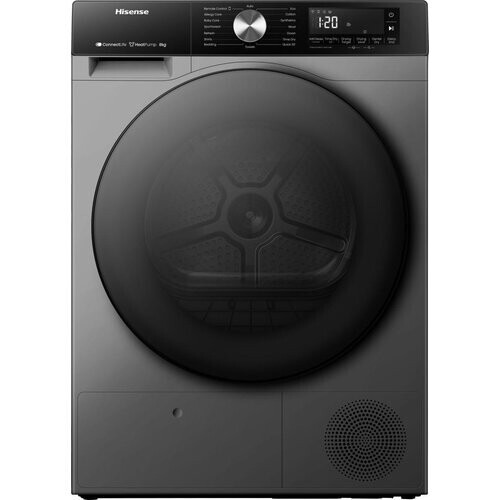 Hisense Dh3s802bt2 – Warmtepompdroger – 8 Kg – Wifi Connected – Titanium | Nieuw (outlet) Tweedehands