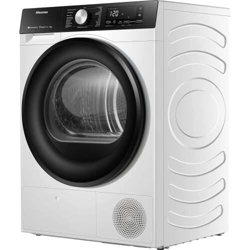Hisense Dh3s802bw3 - Warmtepompdroger - 8 Kg - Autodry & Wifi - 64 Db - Energieklasse C | Nieuw (outlet)