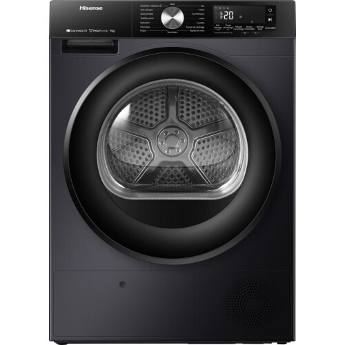Hisense DH3S902BBCC - Warmtepompdroger - 9 kg - WiFi - Zwart Tweedehands