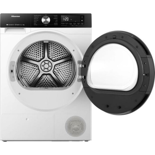 Hisense Dh3s92bw3 - Warmtepompdroger - 9 Kg - Energieklasse A+++ - 64 Db - Wi-fi | Nieuw (outlet)