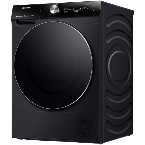 Hisense Dh7s107bb - Warmtepompdroger - 10 Kg - 62 Db - Energieklasse C - Zwart | Nieuw (outlet)