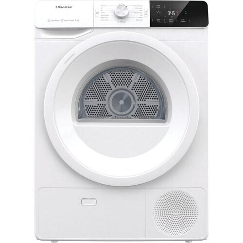 Hisense Dhge8013 - Warmtepompdroger - 8 Kg - 65 Db - Energieklasse A+++ | Nieuw (outlet) Tweedehands