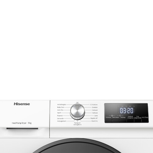 Hisense Dhqa9.02u - Warmtepompdroger - 9 Kg - 65 Db - Energieklasse A++ | Nieuw (outlet)