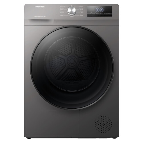 Hisense Dhqa902ut - Warmtepompdroger - 9 Kg - Energieklasse A++ - 65 Db - Grafiet | Nieuw (outlet)