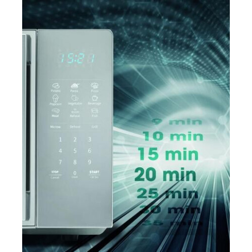 Hisense H20momss4hg - Vrijstaande Magnetron - 20 Liter - Zilver | Nieuw (outlet)