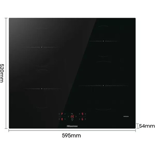 Hisense Hi6401bsc - Inbouw Inductie Kookplaat - 60 Cm - 4 Kookzones | Nieuw (outlet)