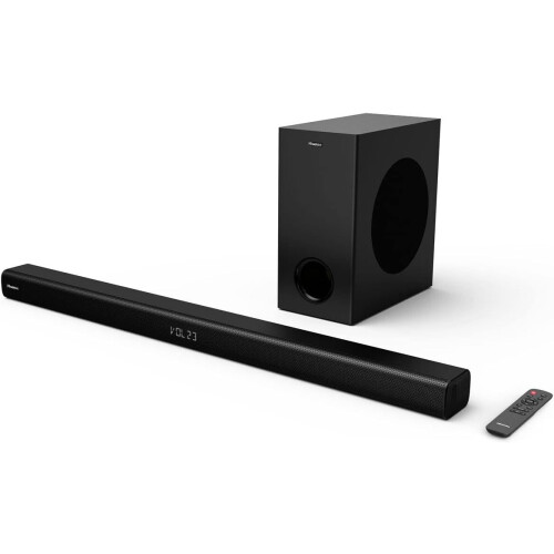Hisense HS218 - Soundbar met draadloze subwoofer - 2.1 Kanaals - 200W - Dolby Audio - Zwart Tweedehands