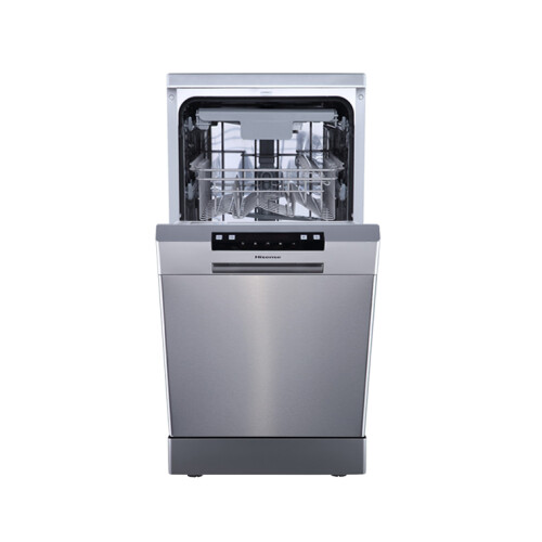 Hisense Hs523e15x - Smalle Vrijstaande Vaatwasser - 45 Cm - 10 Couverts - Besteklade - 47 Db - Energieklasse E | Nieuw (outlet)