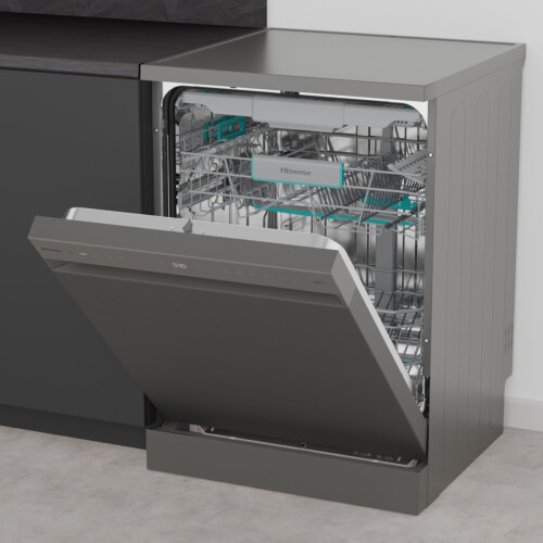 Hisense Hs663a90x - Vrijstaande Vaatwasser - 60 Cm - 16 Couverts - Besteklade - 44 Db - Energieklasse A | Nieuw (outlet)