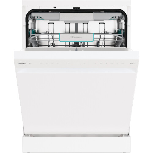 Hisense Hs673a90w - Vrijstaande Vaatwasser - 60 Cm - 16 Couverts - Besteklade - 40 Db - Energieklasse A | Nieuw (outlet)