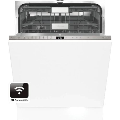 Hisense Hv693c60uk - Inbouw Vaatwasser - 16 Couverts - Auto Dry & Wi-fi - 39 Db - Energieklasse C | Nieuw (outlet)