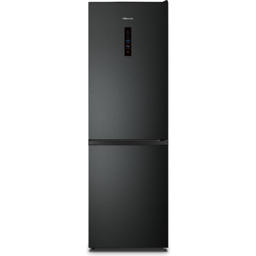 Hisense RB390N4BFC - Koel-vriescombinatie - 304L Total No-Frost - Zwart staal Tweedehands