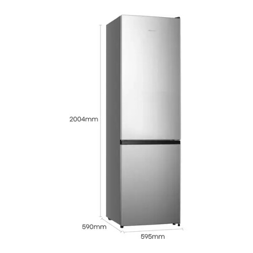 Hisense Rb435n4bce - Koel-vriescombinatie - 200.4 Cm - 256l - No Frost - Rvs | Nieuw (outlet)