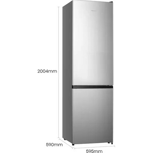Hisense Rb435n4bce - Koel-vriescombinatie - 200.4 Cm - 256l - No Frost - Rvs | Nieuw (outlet) Tweedehands