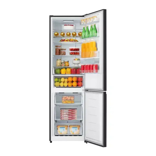 Hisense Rb435n4wfe - Koel-vriescombinatie - 200.4 Cm - 336l - No Frost - Zwart Rvs | Nieuw (outlet)