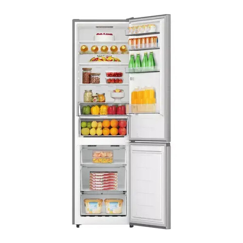 Hisense Rb440n4aca - Koel-vriescombinatie - 201.7 Cm - 336l - No Frost - Zwart Rvs