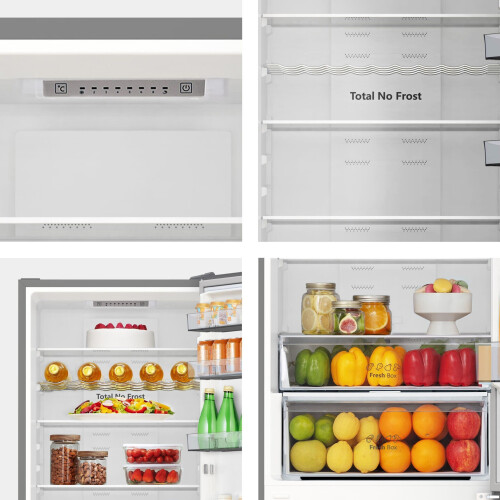 Hisense Rb440n4acc - Koelvriescombinatie - 201.7 Cm - 336l - No Frost - Rvs | Nieuw (outlet)