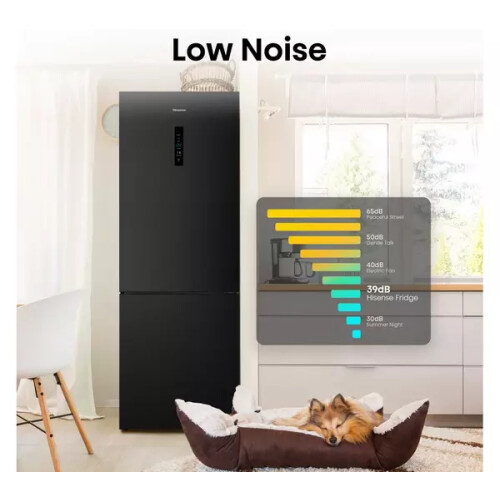 Hisense Rb645n4bfe - Koel-vriescombinatie - 200 Cm - 495l - Total No Frost - Zwart | Nieuw (outlet)