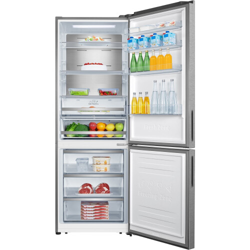 Hisense Rb645n4bie - Brede Koel-vriescombinatie - 200 Cm - 495l - No Frost - Rvs | Nieuw (outlet)