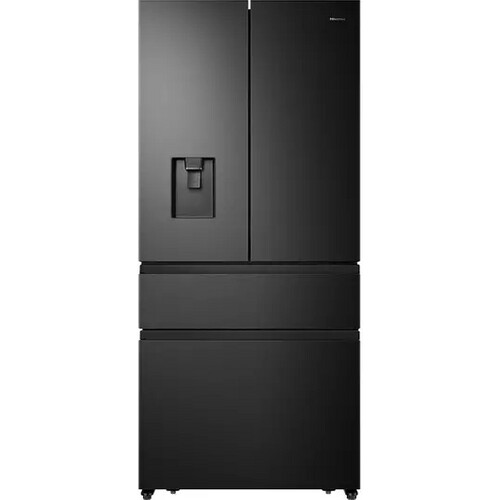 Hisense Rf540n4wfe – Amerikaanse Koelkast – 182 Cm – 480 Liter – No Frost – Waterdispenser – Zwart Rvs | Nieuw (outlet) Tweedehands