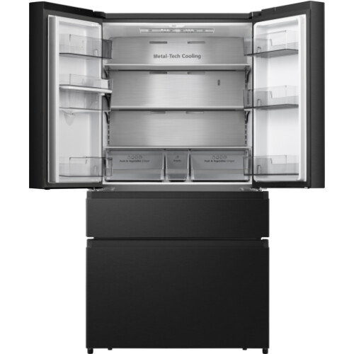 Hisense Rf749n4swfe - Amerikaanse Koelkast - 178.5 Cm - 579l - No Frost - Zwart | Nieuw (outlet)