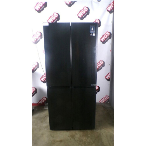 Hisense RQ5P470SAFD - Amerikaanse koelkast - 4-deurs - RVS-look - Energielabel E - 304 liter koel - 109 liter vries - B 79,5 x D 70 x H 179 cm Tweedehands