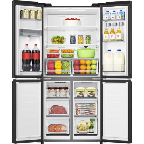 Hisense Rq5p470smfe – Amerikaanse Koelkast – 178.5 Cm – 482l – No Frost – Waterdispenser – 37 Db