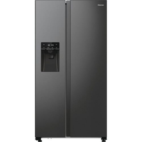 Hisense RS5P535NTFE - Amerikaanse koelkast - 566 liter - Zwart staal Tweedehands